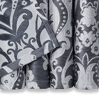 Chanasya Premium Damask Pattern Luxury Beige Curtains - 96 Inch Panels with Grommets - for Living Room Windows Bedroom Kitchen Dining