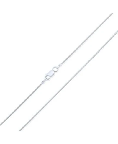 Bling Jewelry Flexible Strong 1.25MM .925 Sterling Silver Magic 8-Sided Snake Chain Necklace Men