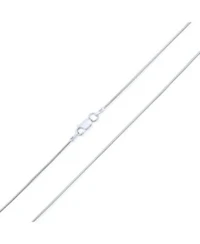Bling Jewelry Flexible Strong 1.25MM .925 Sterling Silver Magic 8-Sided Snake Chain Necklace Men