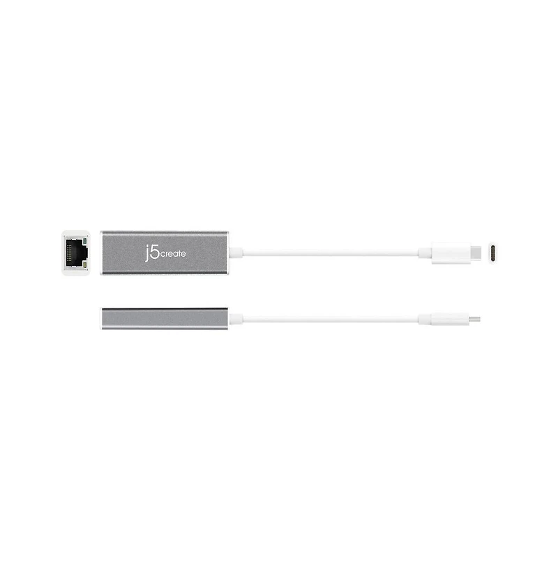 j5create JCE133G Usb Type-c to Gigabit Ethernet Adapter
