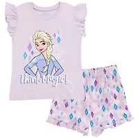 Frozen Toddler Girls Disney Princess Moana Belle Minnie Mouse Nightmare Before Christmas Tank Top and French Terry Shorts to