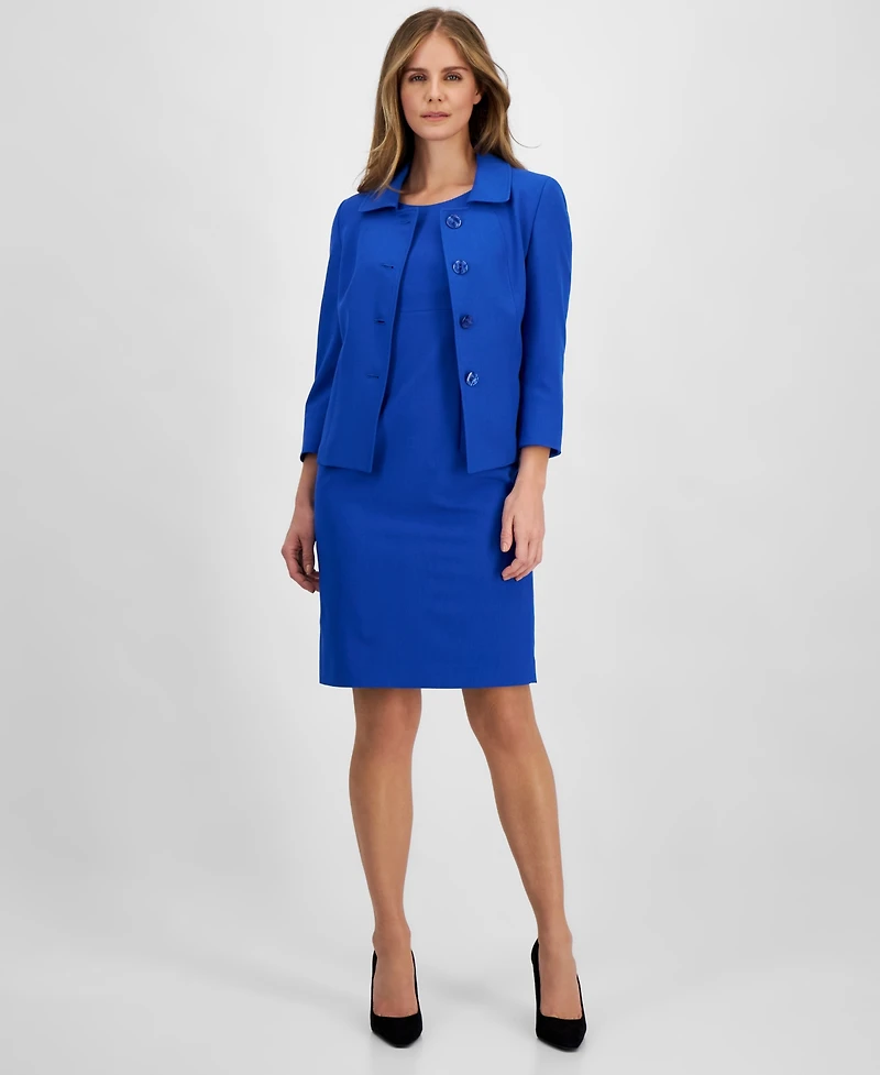 Le Suit Women's Seamed Dress Set