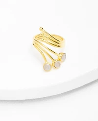 Nectar Nectar New York 18K Gold Plated Nubia Cocktail Ring
