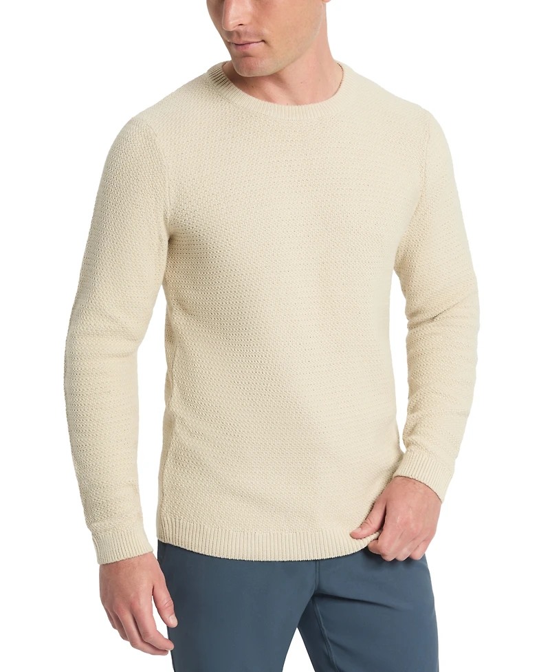 Kenneth Cole Men's Slim Fit Popcorn Crewneck Sweater