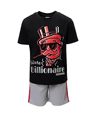 Monopoly Toddler Boys Athletic Pullover T-Shirt Mesh Shorts Outfit Set