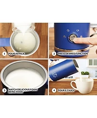 Milk Frother Electric Heater - Automatic 4-in-1 Function Milk Steamer For Hot & Cold