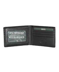 Roots Men's Men Leather Slimfold Wallet with Removable Id