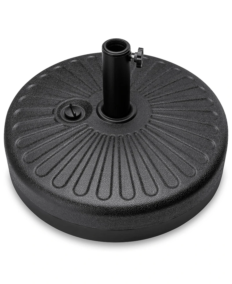 Best Choice Products Fillable Plastic Patio Umbrella Base Stand, Pole Holder w/ Adjustment Knob