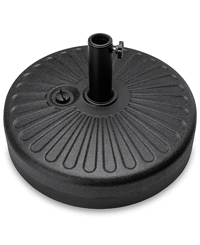 Best Choice Products Fillable Plastic Patio Umbrella Base Stand, Pole Holder w/ Adjustment Knob