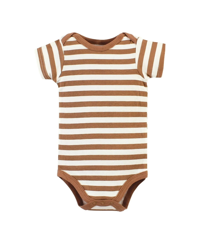 Hudson Baby Boys Essential Cotton Bodysuits 5-Piece Set
