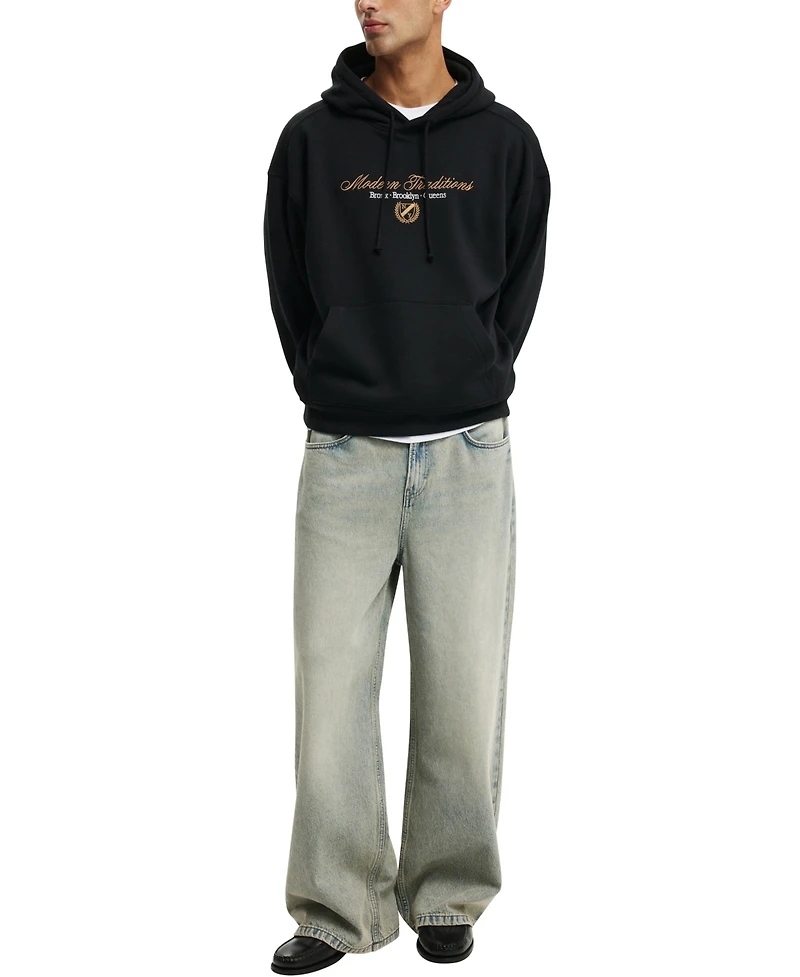 Cotton On Men's Box Fit Graphic Hoodie