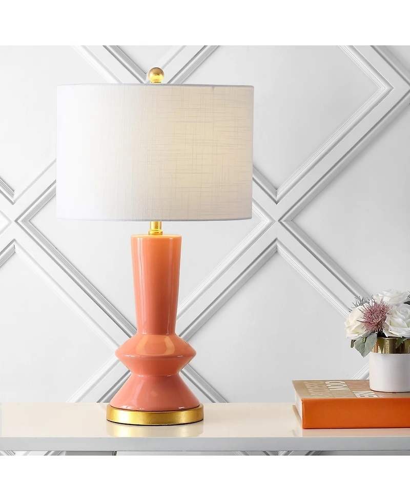 Jonathan Y Ziggy Ceramiciron Contemporary Glam Led Table Lamp