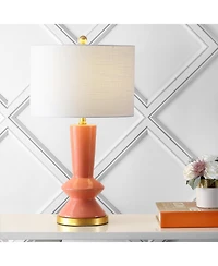 Jonathan Y Ziggy Ceramiciron Contemporary Glam Led Table Lamp