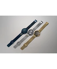 Tommy Hilfiger Women's Quartz Gold-Tone Stainless Steel Mesh Bracelet Watch 35mm
