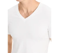 Jockey Men's Smooth Fit Stretch V-Neck T-Shirts, Pack of 3