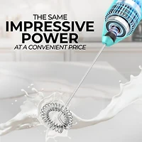 Powerful Handheld Mini FrothMate Milk Frother Stainless Steel