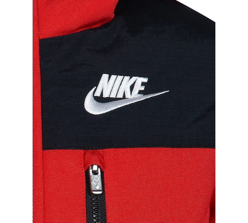 Nike Little Boys Outdoor Woven Hooded Colorblocked Jacket