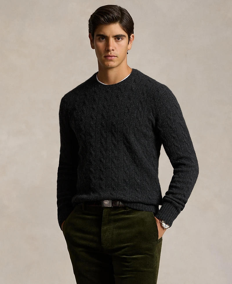 Polo Ralph Lauren Men's Wool-Cashmere Cable-Knit Sweater