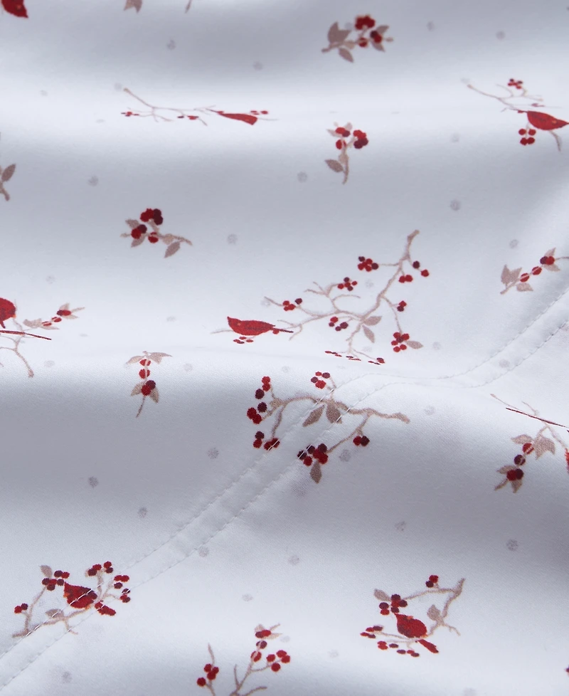 Charter Club Designs 550 Thread Count Holiday Cotton 4-Pc. Sheet Set, Queen, Exclusively at Macy's