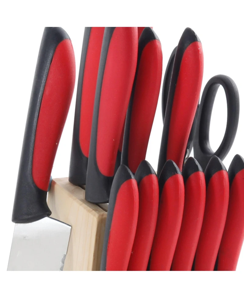 MegaChef 14 Piece Cutlery Set Teal