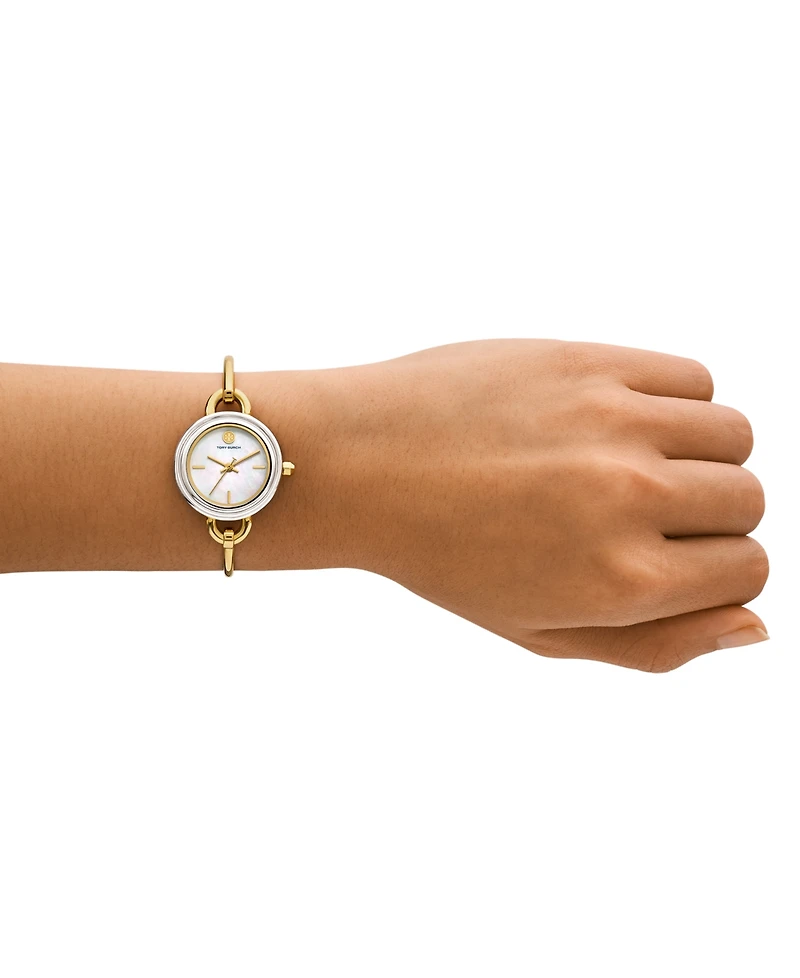 Tory Burch Women's The Miller Gold-Tone Stainless Steel Bangle Bracelet Watch 27mm Set