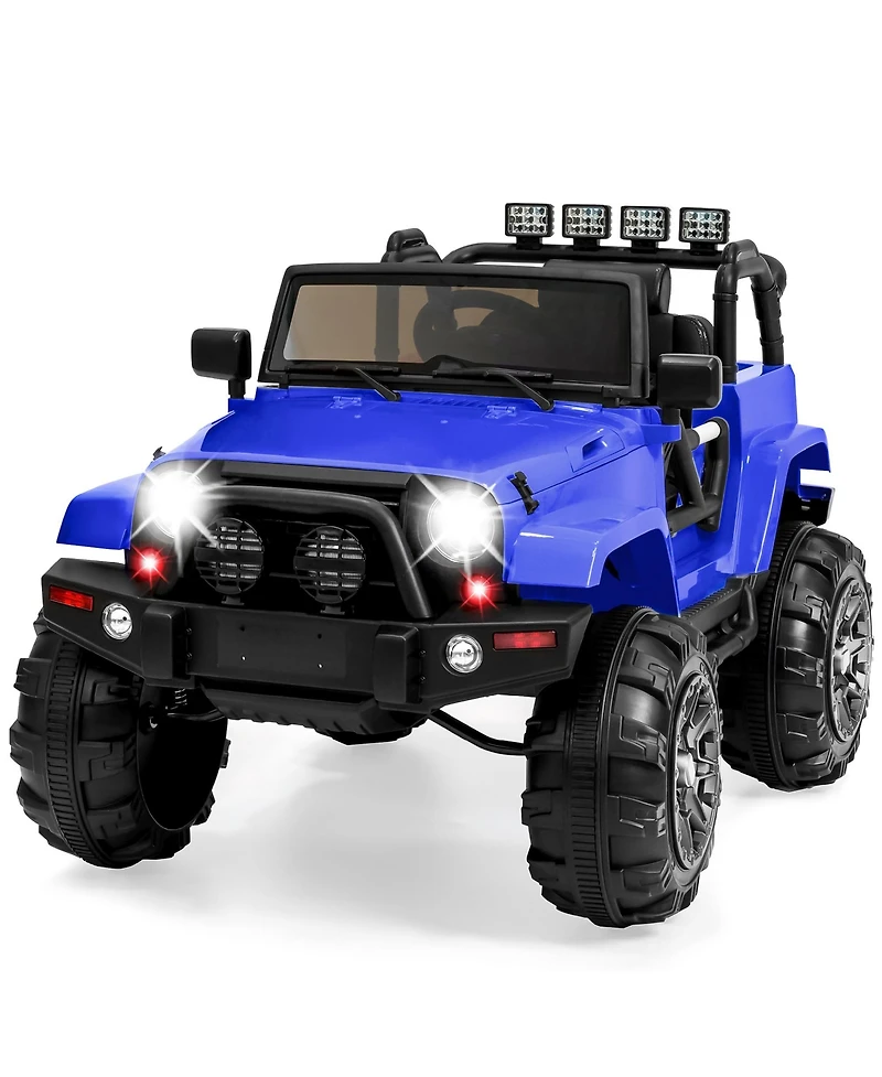 Best Choice Products 12V Kids Ride On Truck Car w/ Remote Control, Spring Suspension, Bluetooth, Led Lights