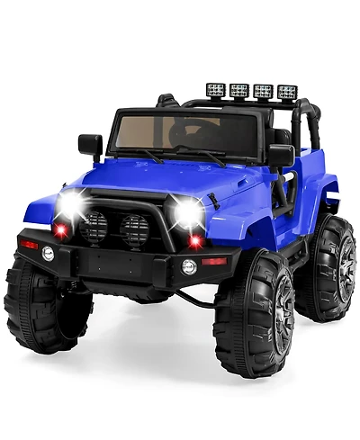 Best Choice Products 12V Kids Ride On Truck Car w/ Remote Control, Spring Suspension, Bluetooth, Led Lights