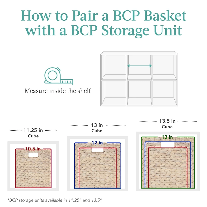 Best Choice Products 13x13in Hyacinth Storage Baskets, Set of 5 Multipurpose Collapsible Organizers