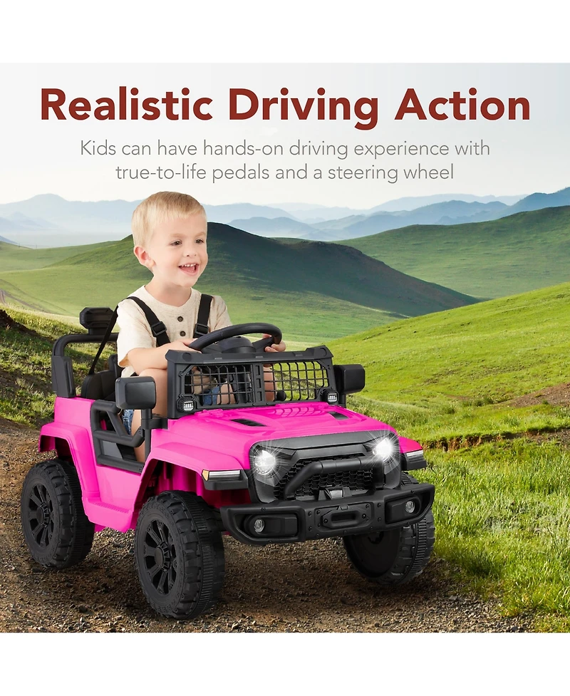Best Choice Products 6V Kids Ride-On Truck Car w/ Parent Remote Control, 4-Wheel Suspension, Led Lights