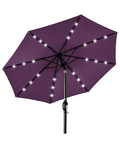 Best Choice Products 10ft Solar Led Lighted Patio Umbrella w/ Tilt Adjustment