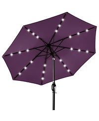 Best Choice Products 10ft Solar Led Lighted Patio Umbrella w/ Tilt Adjustment