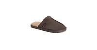 Muk Luks Men's Leather Goods By Abbott Slipper, Mahogany, 11