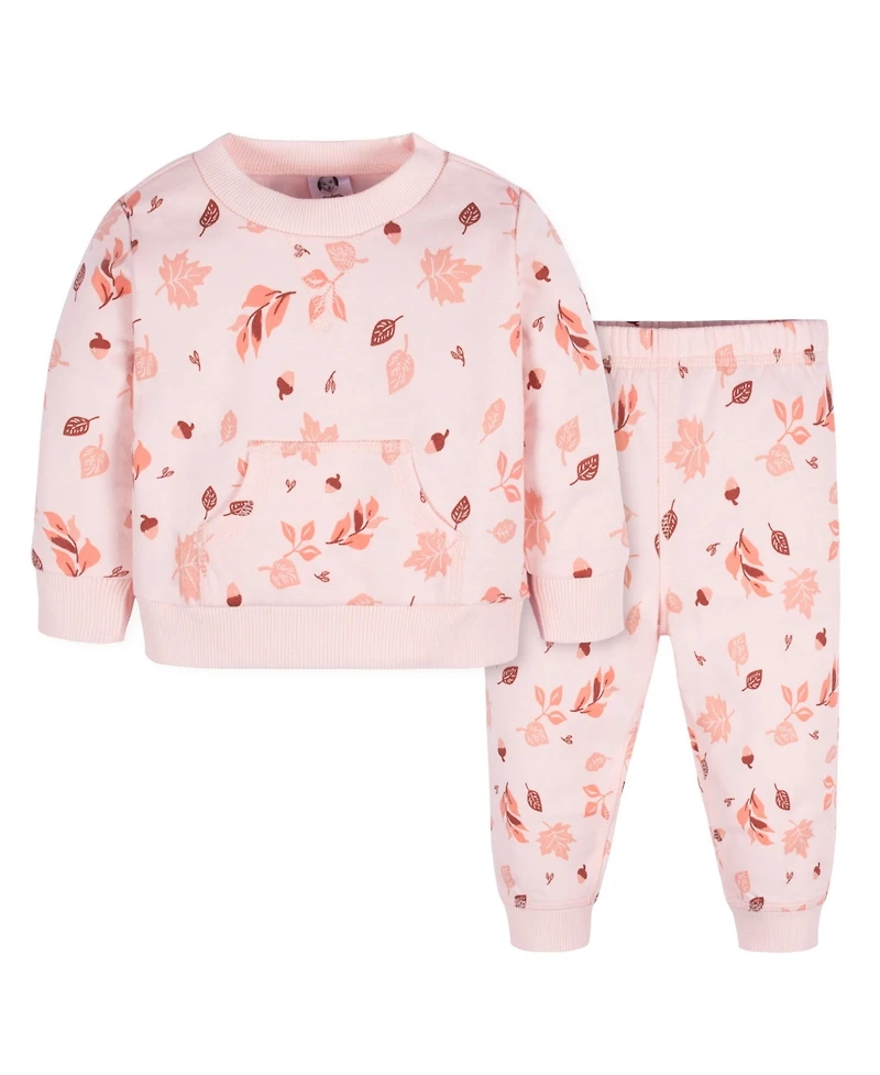 Gerber Toddler Girls Sweatshirt & Active Pant Set