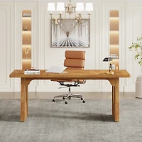 Tribesigns Modern Executive Desk, 70.9" Large Office Computer Desk, Conference Table Meeting Room Table, Simple Workstation Business Furniture, B