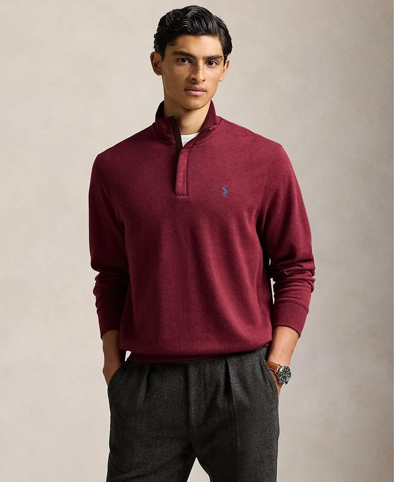 Polo Ralph Lauren Men's Luxury Jersey Quarter-Zip Pullover