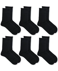 Lauren Ralph Women's 6 Pack Roll-Top Trouser Socks