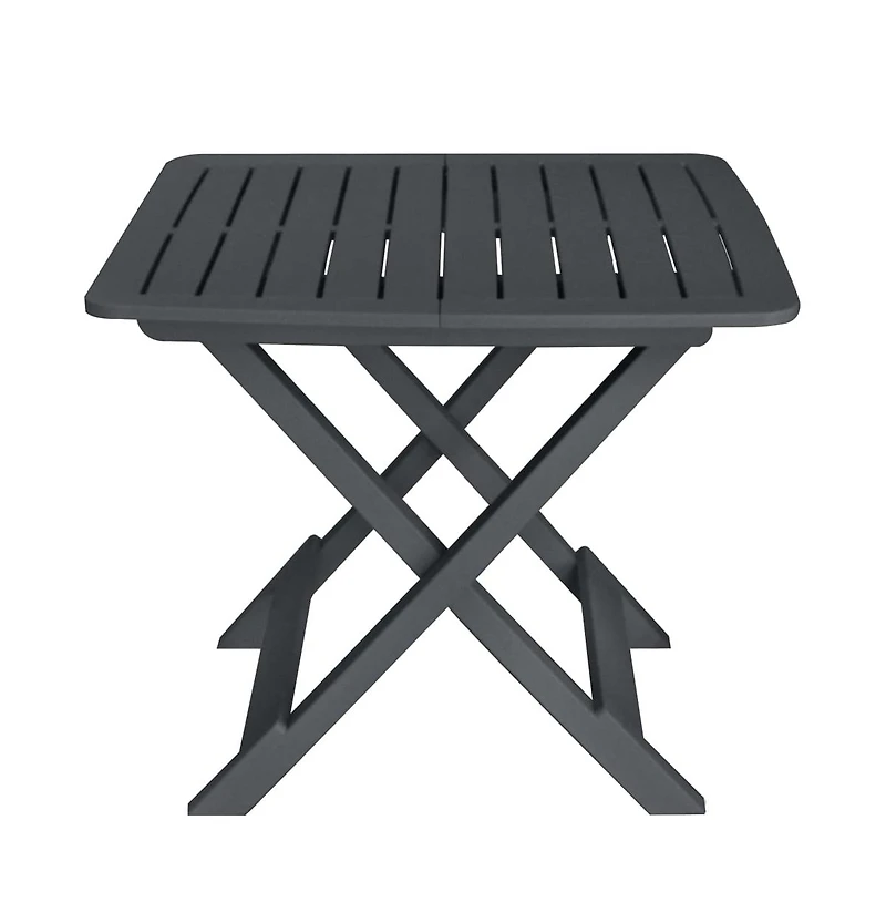 vidaXL 3 Piece Folding Bistro Set Plastic Anthracite