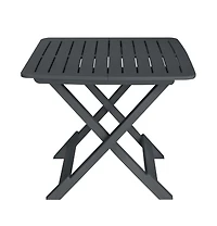 vidaXL 3 Piece Folding Bistro Set Plastic Anthracite