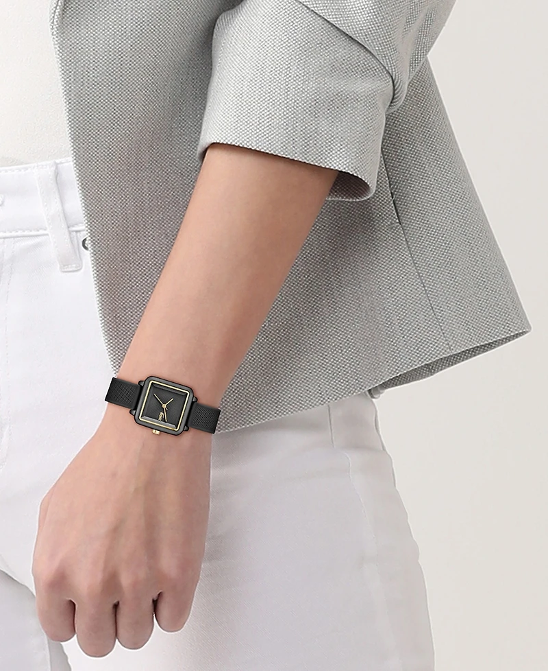 Lacoste Women's Lacoste 12.12 Flow Black Silicone Strap Watch 26mm