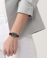 Lacoste Women's Lacoste 12.12 Flow Black Silicone Strap Watch 26mm