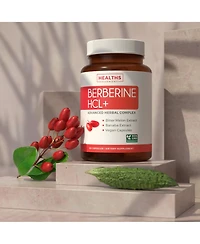 Healths Harmony Berberine Hcl Plus Capsules, Blood Sugar Support Supplement & Ampk Metabolic Activator, Appetite Suppressant for Weight Loss, Health's