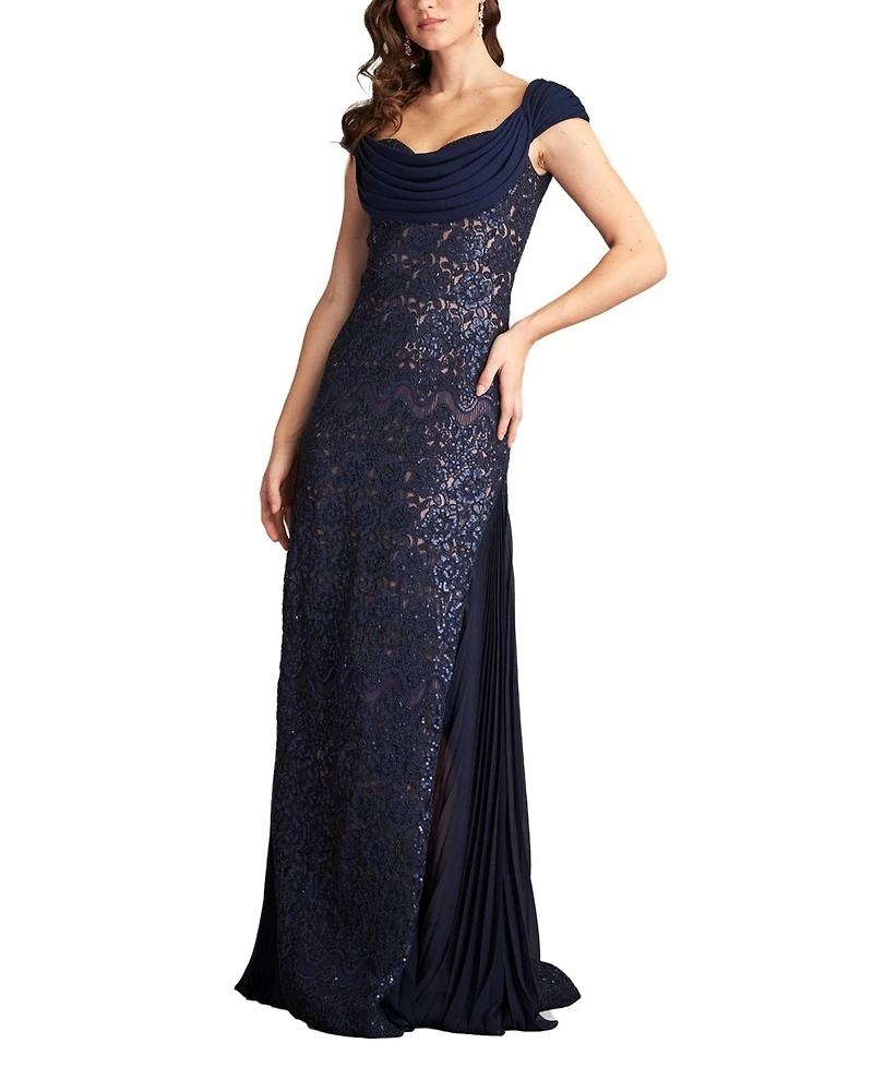 Tadashi Shoji Women's Merced Sequin Embroidered Gown