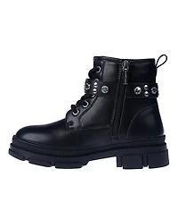 Vince Camuto Little and Big Girls Lace Up Stud and Logo Rivet Details Boot