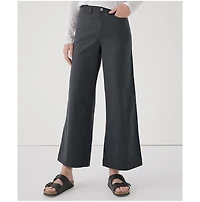 Pact Women's Organic Cotton Stretch Twill Denim Wide Leg Pant