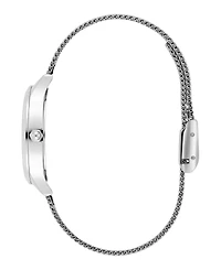 Olivia Burton Women's Wonder Lust Silver-Tone Stainless Steel Mesh Bracelet Watch 30mm