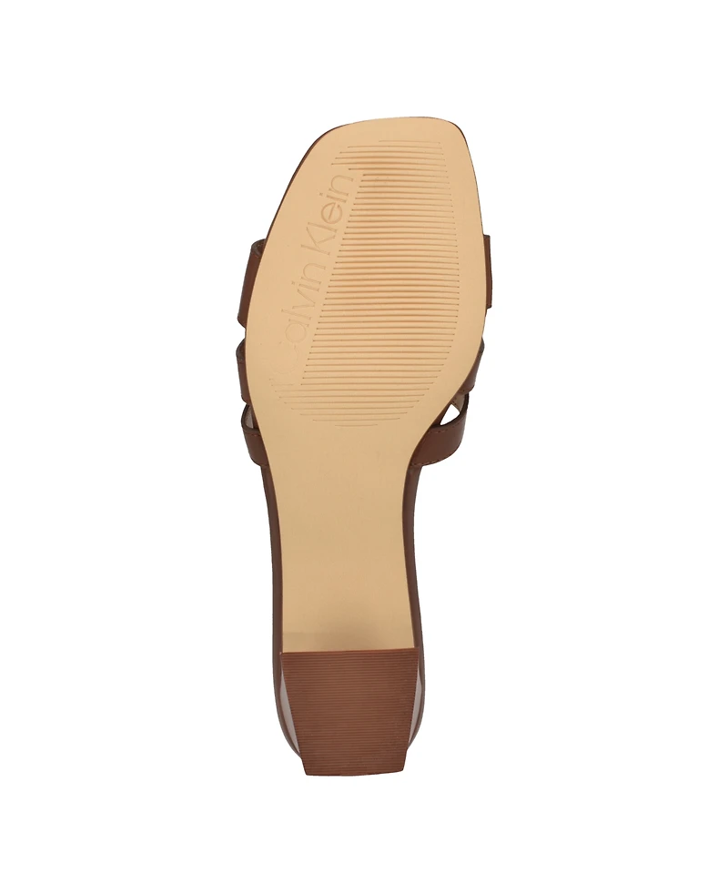 Calvin Klein Women's Alise Woven Block Heel Sandals