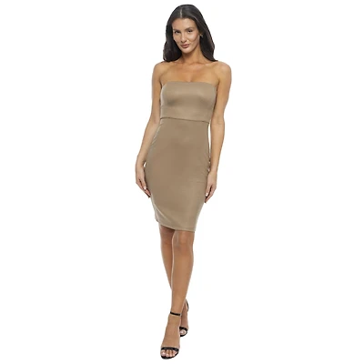 Bebe Women's Foil Scuba Slim Dress