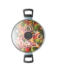 BergHOFF Sage Nonstick Aluminum Stockpot 9.5", 5.9qt. With Glass Lid