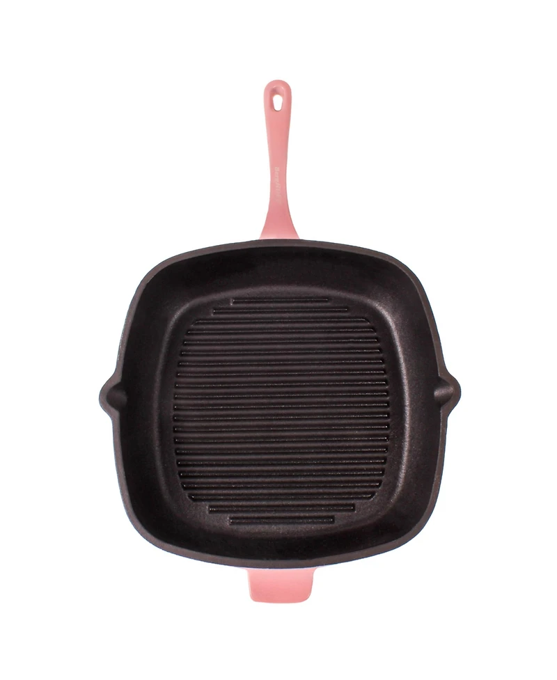 BergHOFF Neo 2pc Cast Iron 11" Grill Pan with Steak Press