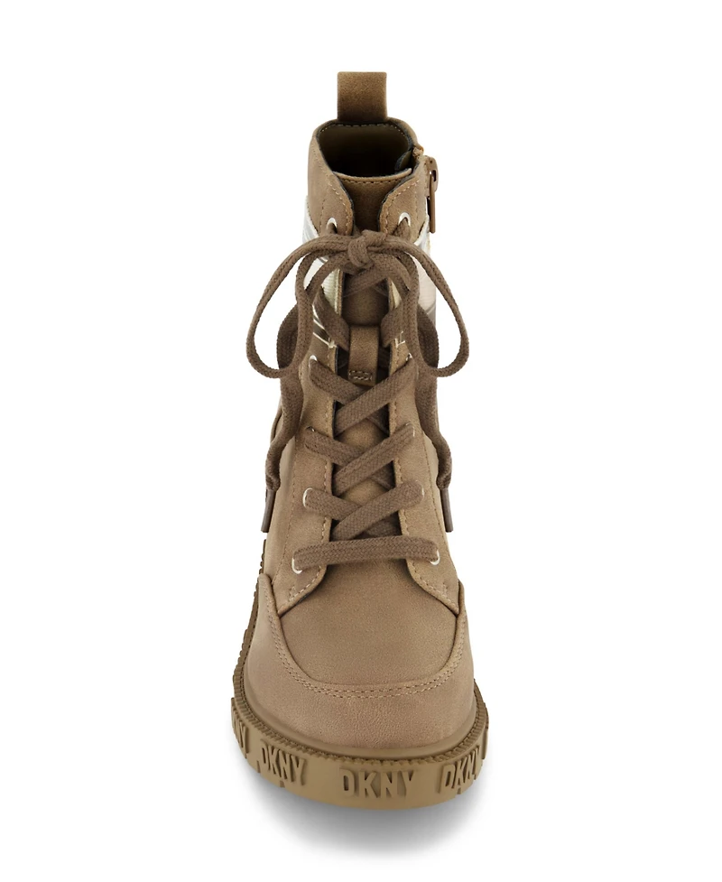 Dkny Little and Big Girls Hayley Hira Combat Boot